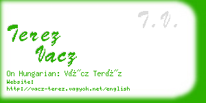 terez vacz business card